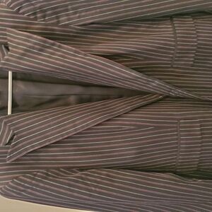 Jones New York Black Pinstripe Blazer